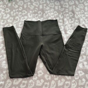 Lululemon Align Super High Rise Pant Leggings Dark Olive 28”